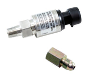 AEM 1000 PSIg Stainless Sensor Kit - 1/8in NPT Male Thread to -4 Adapter AEM Gauges