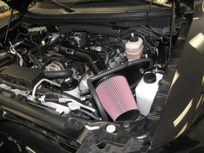 K&N 10-12 Ford F150 SVT Raptor 6.2L V8 High Flow Performance Intake Kit K&N Engineering Cold Air Intakes