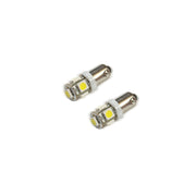 Oracle BA9S 5 LED 3 Chip Bayonet Bulbs (Pair) - White ORACLE Lighting Bulbs
