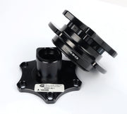 NRG Quick Release SFI SPEC 42.1 - Shiny Black Body / Shiny Black Ring NRG Quick Release Adapters
