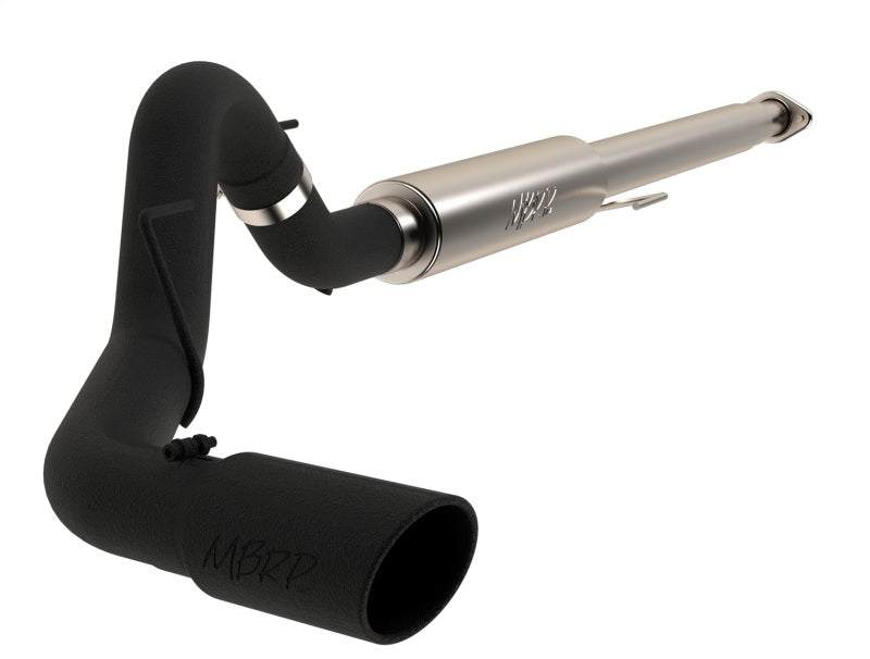 MBRP 2015 Ford F-150 2.7L / 3.5L EcoBoost 4in Cat Back Single Side Black Exhaust System MBRP Catback