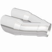 MagnaFlow Double Wall 3in Dual Round Polished Tip 2.25in Inlet Magnaflow Catalytic Converter Universal