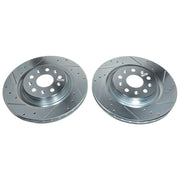 Power Stop 20-21 Chevrolet Corvette Rear Evolution Drilled & Slotted Rotor - Pair PowerStop Brake Rotors - Slot & Drilled