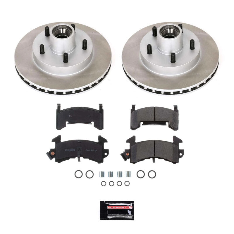 Power Stop 82-87 Pontiac Grand Prix Front Semi-Coated Rotor Kit PowerStop Brake Kits - Performance Blank