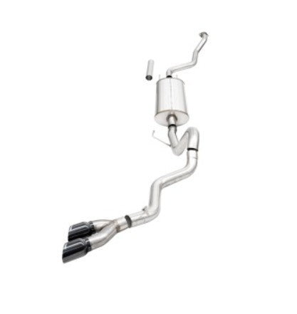 Corsa 24-25 Toyota Tacoma (2.4L Turbo) Sport Cat-Back - 4in Black Tip 21306BLK S-CORSA EXHAUST Autoparts