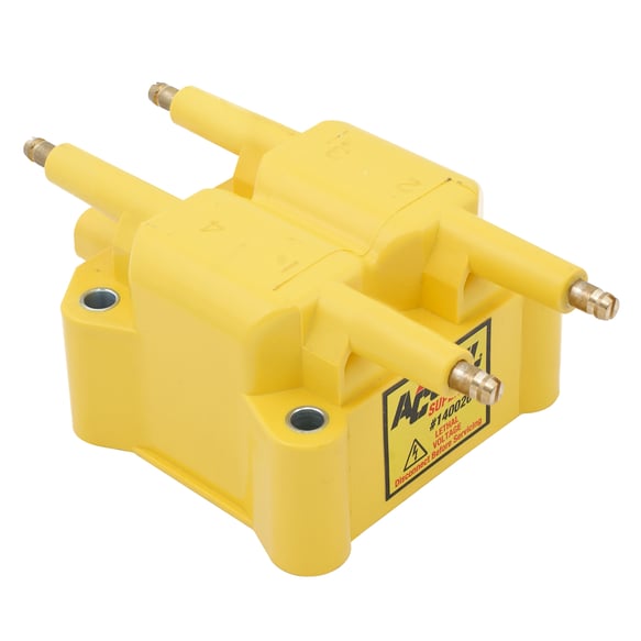 Ignition Coil - SuperCoil- Dodge/Plymouth/Chrysler-Round Pin- Yellow- Individual 140026ACC ACCEL Autoparts