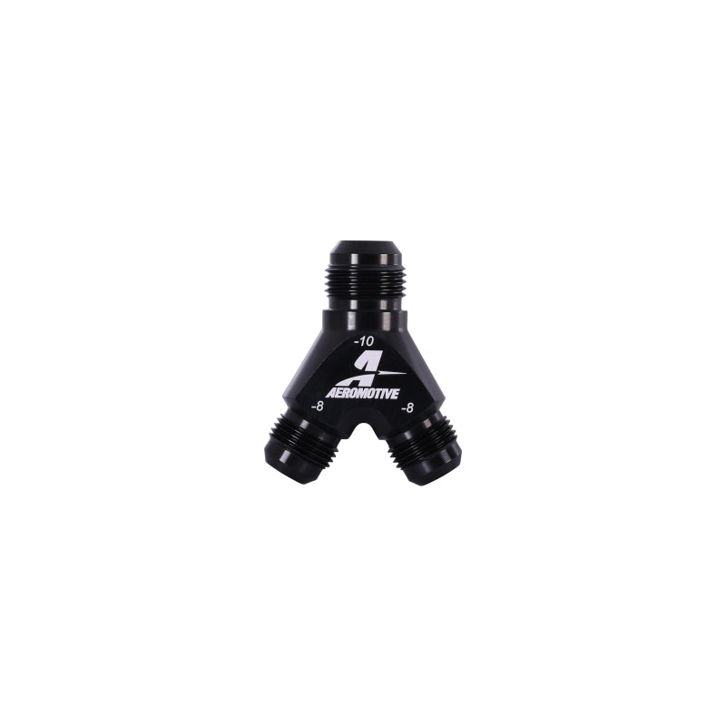 Aeromotive Y-Block - AN-08 - 2x AN-06 Aeromotive Fittings