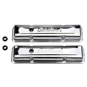 Edelbrock Valve Cover Signature Series Chevrolet 1959-1986 262-400 CI V8 Low Chrome Edelbrock Valve Covers
