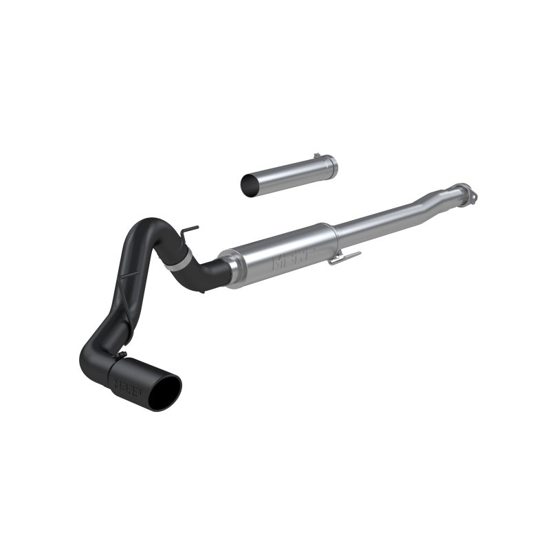 MBRP 2021+ Ford F150 2.7L/3.5L/5.0L 4in Black-Coated AL Steel Cat-Back - RACE VERSION MBRP Catback