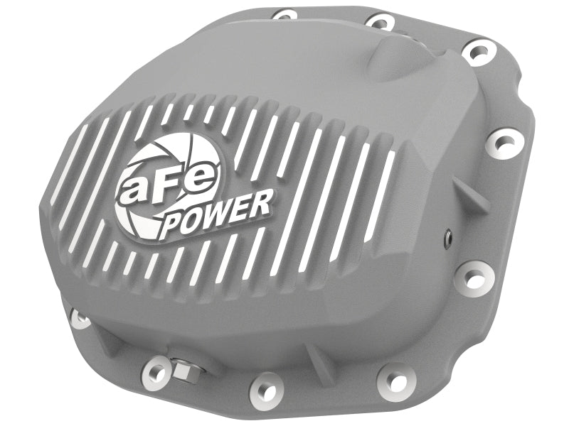 aFe Street Series Rear Differential Cover Raw w/ Fins 15-19 Ford F-150 (w/ Super 8.8 Rear Axles) aFe Diff Covers