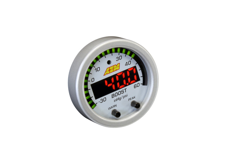 AEM X-Series Boost Pressure -30inHg 60psi Gauge Kit AEM Gauges