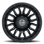ICON Alloys Cajon 20x9 / 8x180 / 12mm / 5.5in BS Double Black Wheel ICON Wheels - Cast