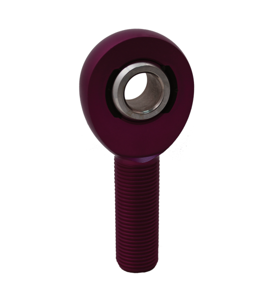 QA1 A Series Endura Rod End - Male/Left Hand - .5in Bore x 5/8-18 - Purple Aluminum QA1 Tie Rods