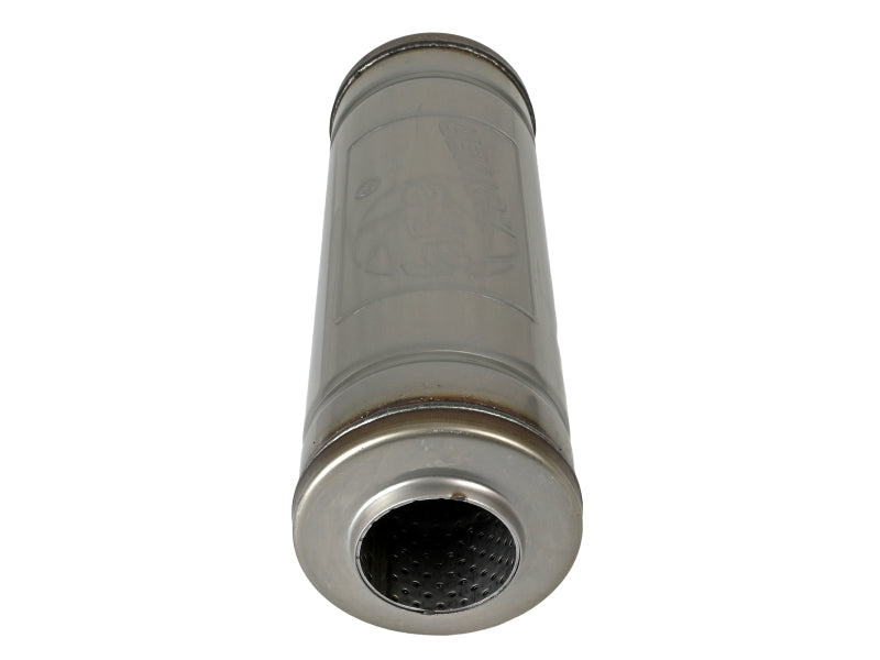 aFe MACH Force-Xp Muffler 2-1/2 IN ID Center/Center x 9 IN Dia. x 14 IN L - Round Body