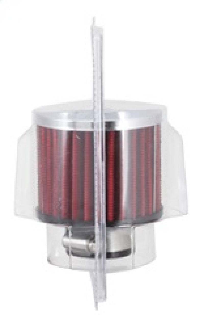 K&N 1.25in Flange ID x 3in OD x 2.5in H Rubber Base Crankcase Vent Filter K&N Engineering Air Filters - Universal Fit