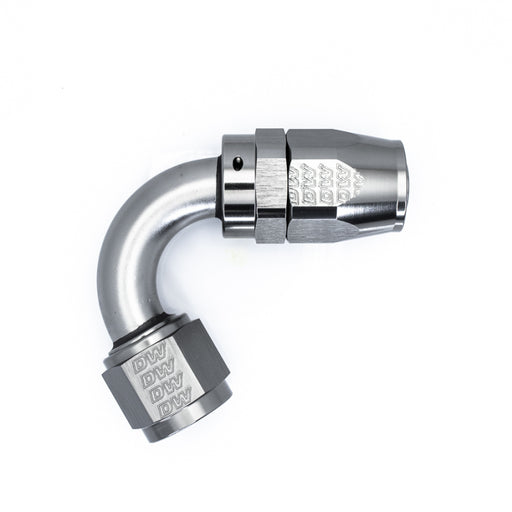 DeatschWerks 10AN Female Swivel 120-Degree Hose End CPE - Anodized Titanium DeatschWerks Fittings