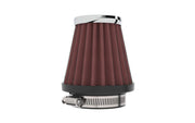 K&N Universal Chrome Filter 1 15/16 inch FLG / 3 inch Base / 2 inch Top / 3 inch Height K&N Engineering Air Filters - Universal Fit