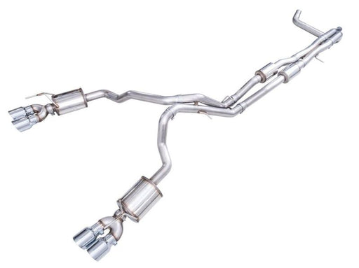 AWE 2021+ Chevy Tahoe/GM Yukon 6.2L 0FG Edition Cat Back Exhaust - Quad Chrome Silver Tips AWE Tuning Catback
