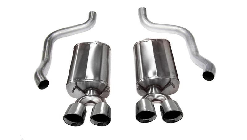 Corsa 2015-2017 Ford Mustang GT 5.0 3in Axle Back Exhaust Polish Dual Tips (Touring) CORSA Performance Axle Back