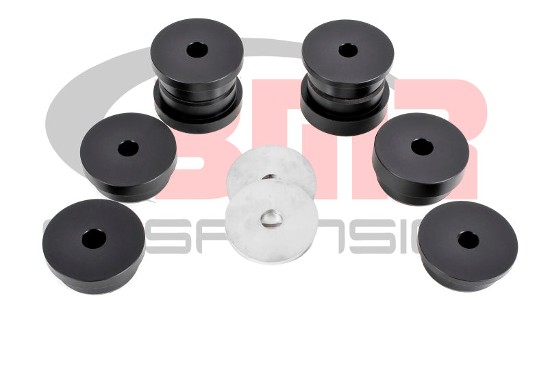 BMR 15-17 S550 Mustang Rear Cradle Bushing Kit (Delrin) - Black BMR Suspension Differential Bushings