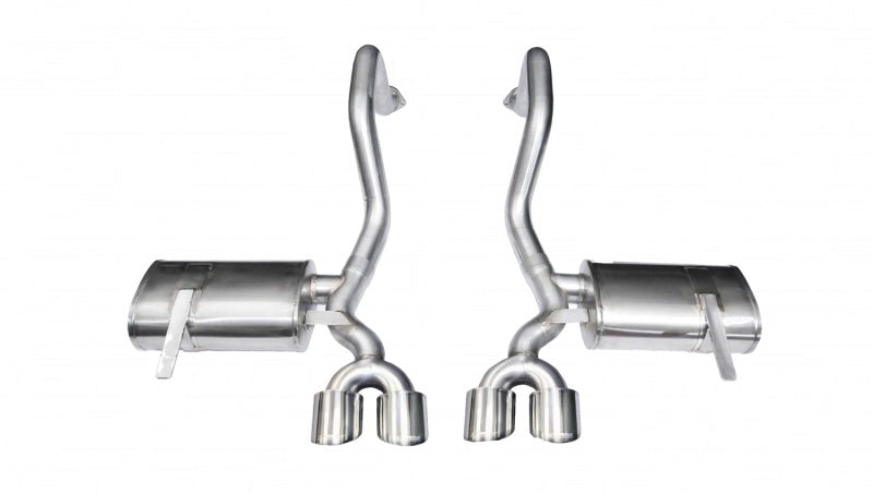 Corsa 1997-2004 Chevrolet Corvette C5 Z06 5.7L V8 Polished Xtreme Axle-Back Exhaust CORSA Performance Axle Back