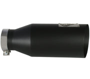 aFe MACHForce XP Exhausts Tips SS-304 EXH Tip 4In x 7Out x 18L Bolt-On (blk) aFe Catback