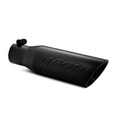 MBRP Universal Tip 3.5 O.D. Dual Wall Angled 2.5 inlet 12 length - Black Finish MBRP Tips