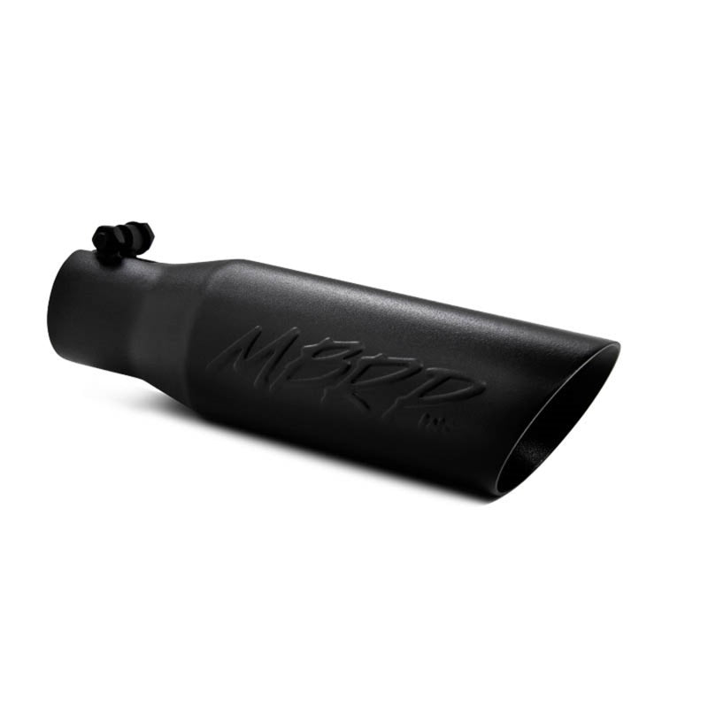 MBRP Universal Tip 3.5 O.D. Dual Wall Angled 2.5 inlet 12 length - Black Finish MBRP Tips