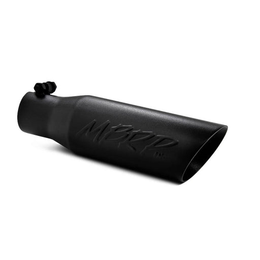 MBRP Universal Tip 3.5 O.D. Dual Wall Angled 2.5 inlet 12 length - Black Finish MBRP Tips