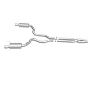 MagnaFlow Cat Back, SS, 3in, Street, Dual Split Polished 4.5in Tips 2015 Ford Mustang GT V8 5.0L Magnaflow Catback