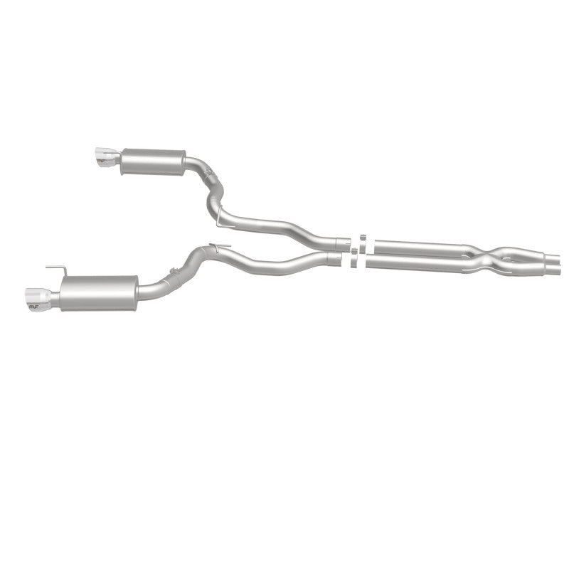 MagnaFlow Cat Back, SS, 3in, Street, Dual Split Polished 4.5in Tips 2015 Ford Mustang GT V8 5.0L Magnaflow Catback