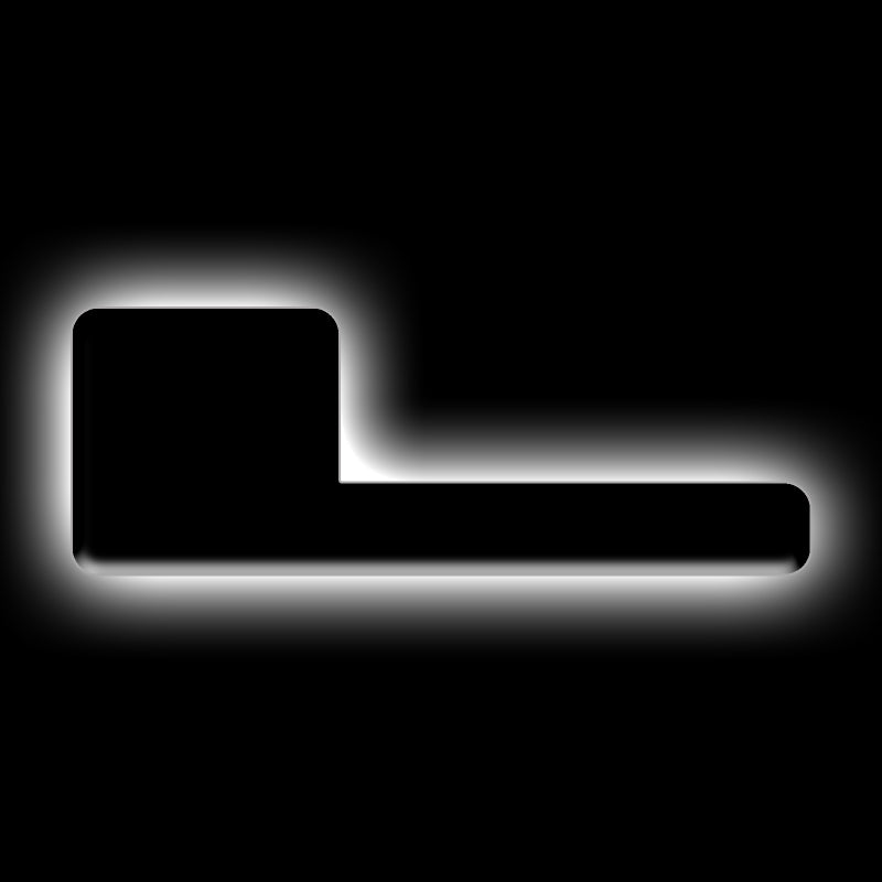 ORACLE Lighting Universal Illuminated LED Letter Badges - Matte Blk Surface Finish - L ORACLE Lighting Light Accessories and Wiring