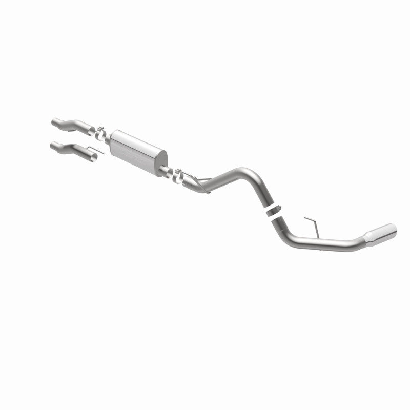 MagnaFlow 11 Ford F-150 3.7L/5.0L/6.2L SS Catback Exhaust Single Rear Side Exit w/ 4in SS Tips Magnaflow Catback