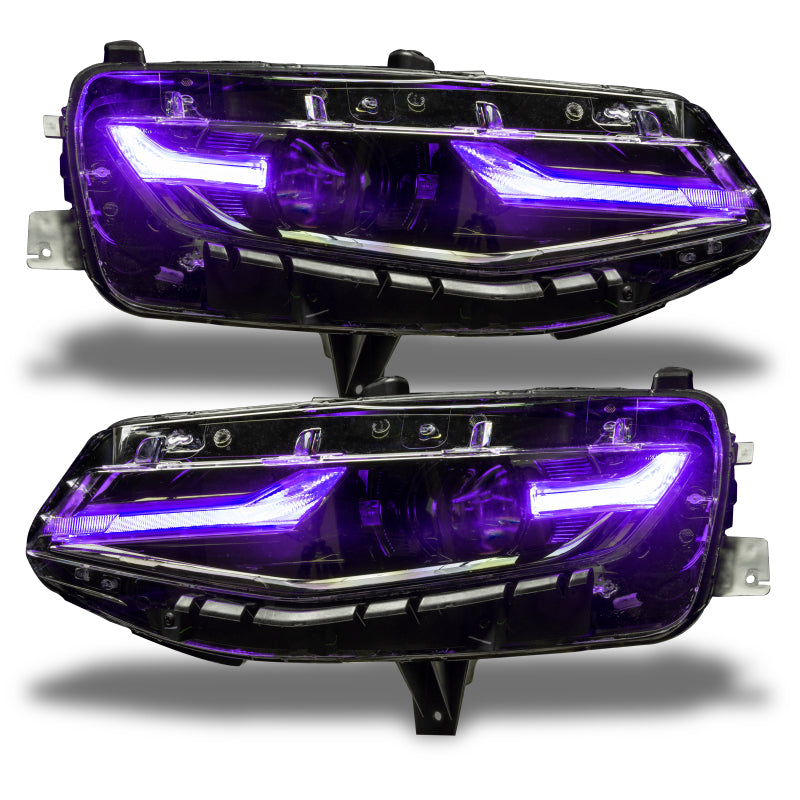 Oracle 19-21 Chevy Camaro LS/LT RGB+A Headlight DRL Kit - ColorSHIFT w/ RF Controller ORACLE Lighting Headlights