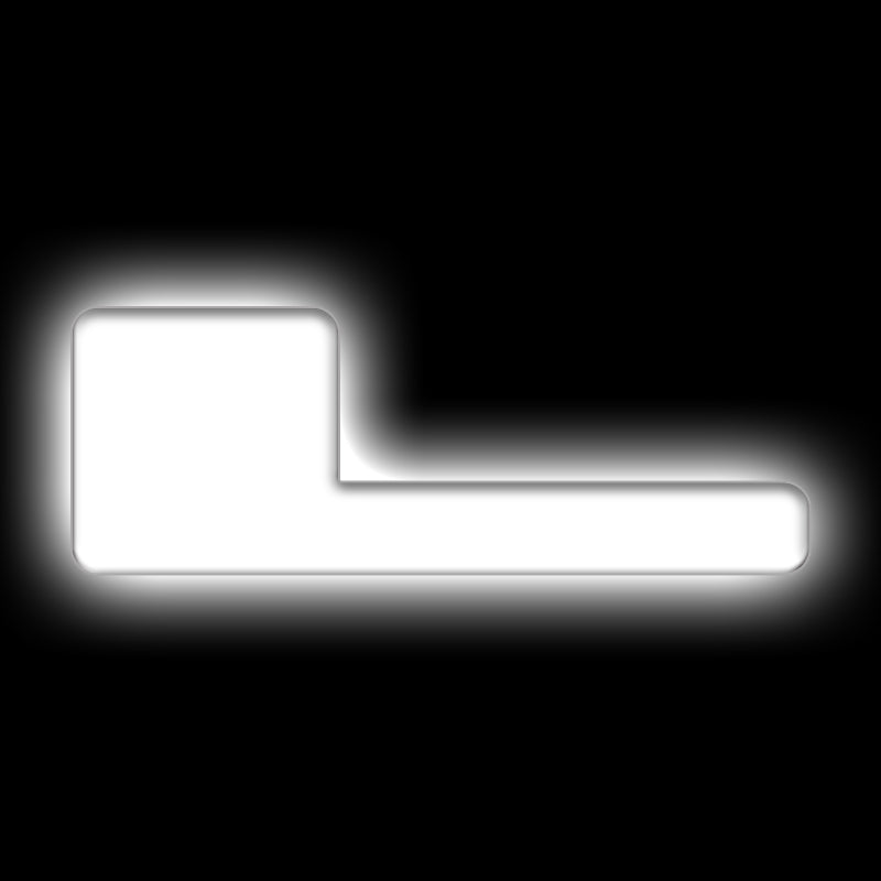 ORACLE Lighting Universal Illuminated LED Letter Badges - Matte Wht Surface Finish - L ORACLE Lighting Light Accessories and Wiring