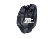 K&N Black Drycharger Round Tapered Air Filter Wrap 5in Top ID / 7.5in Base ID / 8in Height K&N Engineering Pre-Filters
