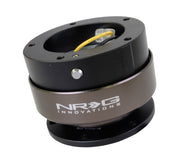 NRG Quick Release Gen 2.0 - Black Body / Titanium Chrome Ring (5 Hole Base 5 Hole Top) NRG Quick Release Adapters