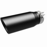 MagnaFlow Tip Stainless Black Coated Single Double Round Single Outlet 5in Dia 4in Inlet 13in L Magnaflow Catalytic Converter Universal