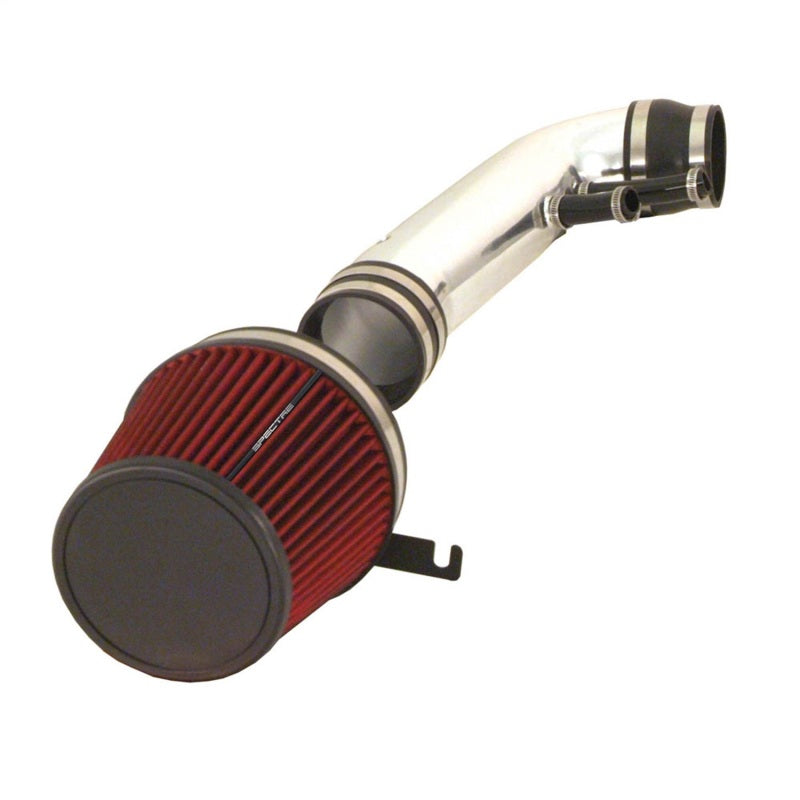 Spectre 96-04 Ford Mustang GT V8-4.6L F/I Air Intake Kit - Clear Anodized w/Red Filter Spectre Cold Air Intakes