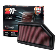 K&N Replacement Air Filter for 11 -12 Honda Odyssey 3.5L V6 K&N Engineering Air Filters - Drop In