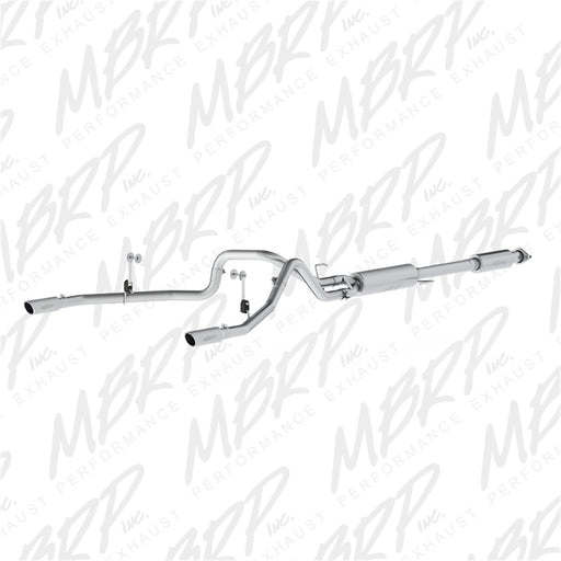MBRP 2015 Ford F-150 5.0L 3in Cat Back Dual Split Rear Exit T409 Exhaust System MBRP Catback