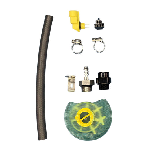 DeatschWerks DW650iL Series 650LPH In-Line External Fuel Pump Universal Install Kit DeatschWerks Fuel Pumps
