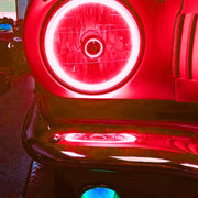 Oracle Pre-Installed Lights 7 IN. Sealed Beam - Red Halo ORACLE Lighting Headlights
