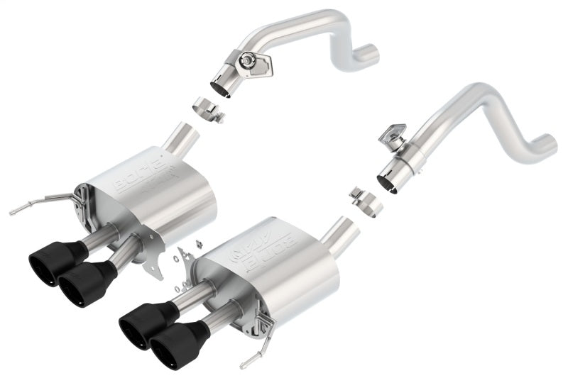 Borla 14-17 C7 Corvette Stingray Axle-Back ATAK Exhaust 2.75in to Muffler Dual 2.0in Out 4.25in Tip Borla Axle Back