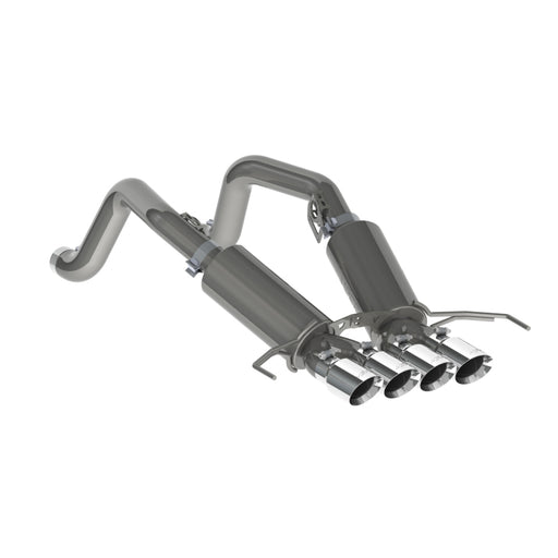 MBRP 14-19 Chevy Corvette V8 6.2L 3in T304 Dual Axle Back w/ 4in Quad Dual Wall Tips MBRP Catback