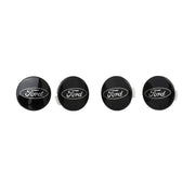 Ford Racing Car Black and Chrome Wheel Cap Ford Racing Wheel Center Caps