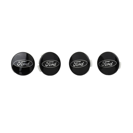 Ford Racing Car Black and Chrome Wheel Cap Ford Racing Wheel Center Caps