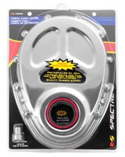 Spectre SB Chevrolet Timing Cover (Incl. Pre-Installed Seal/Gaskets/Bolts) - Chrome Spectre Timing Covers