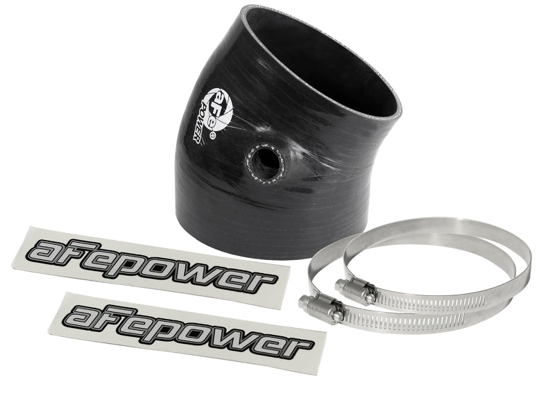 aFe Magnum FORCE Intake Coupling Kit (4-3/8 IN ID to 3-3/4 IN ID x 30 Deg.) Elbow Coupler - Black aFe Air Intake Components