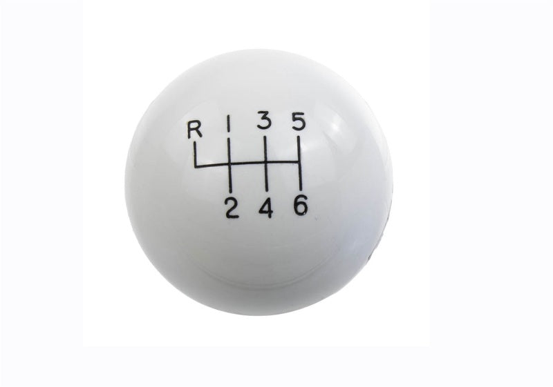 Ford Racing 15-19 Mustang GT350 White 6-Speed Shift Knob Ford Racing Shift Knobs